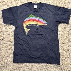 Port and Company Fish Graphic Tee Size M